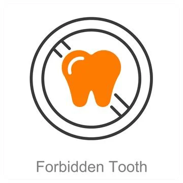 Forbidden Tooth Stock Illustration
