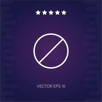 Forbidden vector icon Stock Illustration