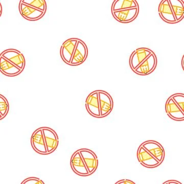 Forbidden weapon vector seamless pattern Stock Illustration