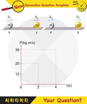 Force and Motion, Thrust and linear momentum 스톡 일러스트
