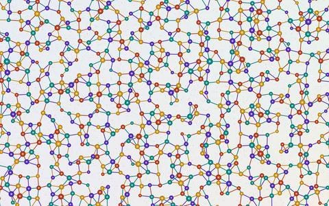Force Directed Network Abstract Geometric Network Background Stock Illustration