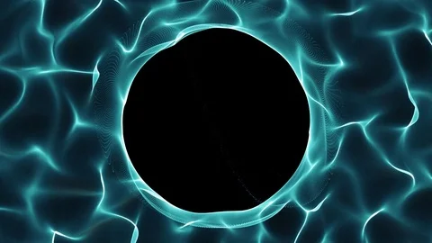 Force field between particles - abstract futuristic pattern Stock Footage 76911701