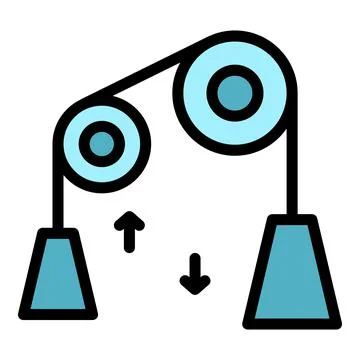 The force of gravity icon color outline vector Stock Illustration