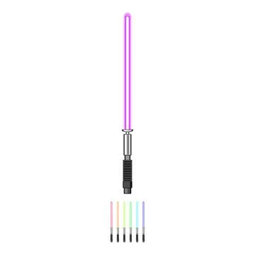 Force light saber cartoon vector graphic Stock Illustration
