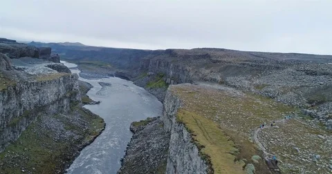 Force of Nature: Dettifoss Waterfall Stock Footage 81764071