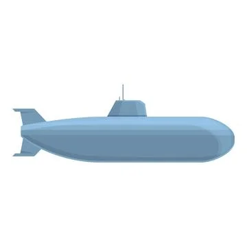 Force submarine icon cartoon vector. Military ship イラスト素材