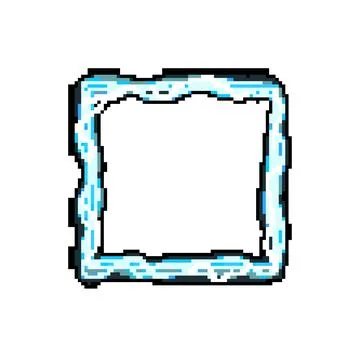 Force thunder frame pixel art vector illustration Stock Illustration