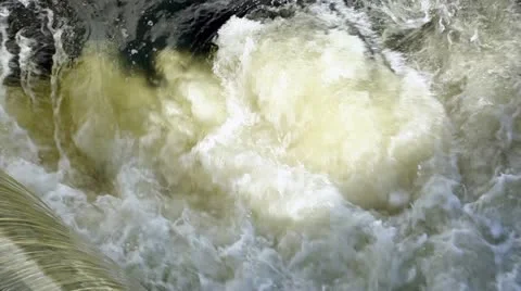 Force of water in small falls Stock Footage 10831219