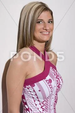 Forced smile Stock Photos
