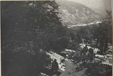 Forcello Basso, overloading of ammunition in the elevator. . Copyright: xp... Stock Photos