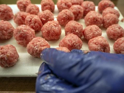 Forcemeat with greens Stock Photos