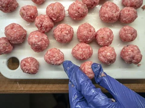 Forcemeat with greens Stock Photos