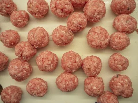 Forcemeat with greens Stock Photos