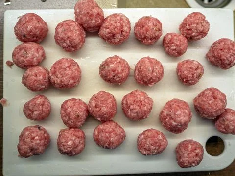 Forcemeat with greens Stock Photos