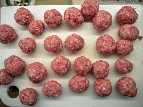 Forcemeat with greens Stock Photos