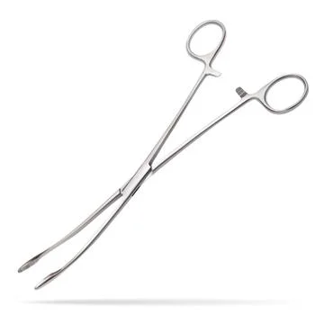 Forceps Meier. Surgical instrument designed to insert tampons into deep wounds Stock Illustration