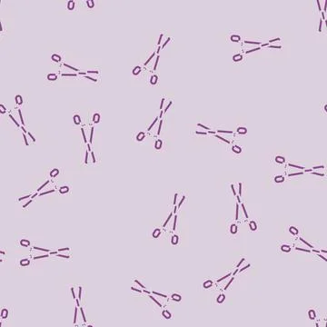 Forceps surgeon glyph vector seamless pattern Stock Illustration