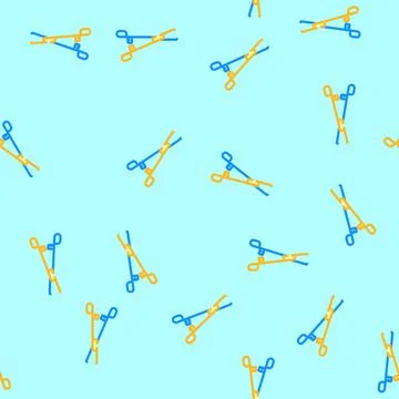 Forceps surgeon vector seamless pattern Stock Illustration