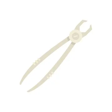 Forceps tongs icon flat isolated vector Stock Illustration