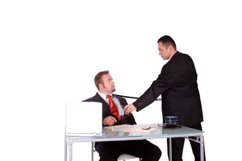 Forcing to sign a contract Foto stock