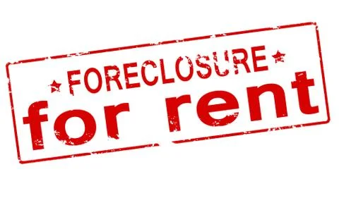 Forclosure for rent Stock Illustration