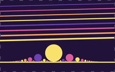 Ford Circle Rational Number Layers Stock Illustration