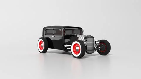 Ford coupe Hot Rod 3D Model