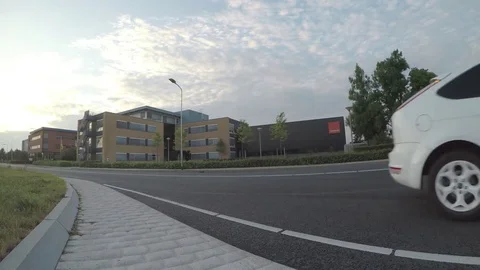 Ford Focus on the road Stock Footage 83624282