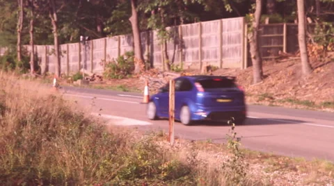 Ford Focus RS passing 動画素材 49747173