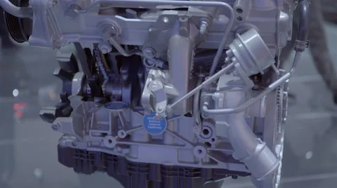 Ford Fusion V6 Engine. 2016 Toronto International Auto Show. Stock Footage 60912510