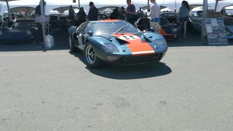 Ford Gt40 in Paddock Stock Footage 149899376