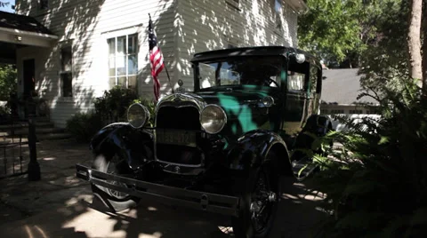 Ford Model A 1929 Flag Stat Vídeos de archivo 30580913