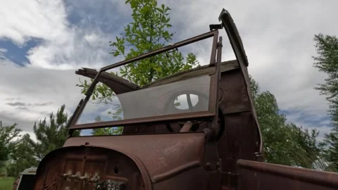 Ford Model A Rusting In Field Stock Footage 250301227
