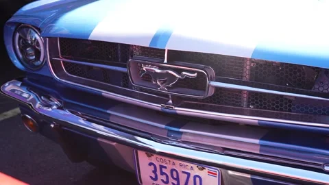 Ford Mustang showcasing aggressive design Stock Footage 335378088