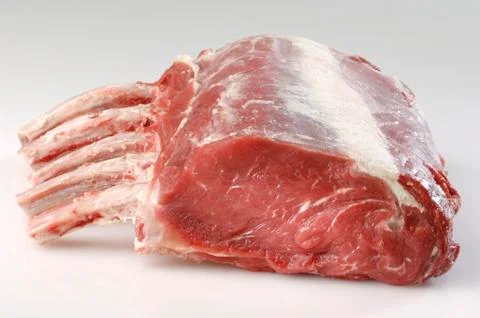 Fore rib of beef with bones Stock Photos