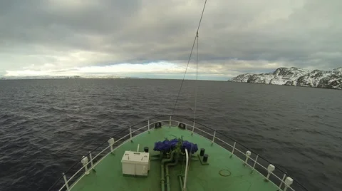 Fore ship sea timelapse Stock Footage 42903307