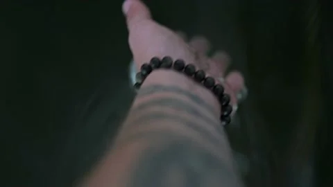 Forearm and Hand dragging through Nile River Water Egypt Video stock 234576845