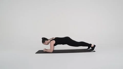 - Forearm plank Stock Footage 314193564