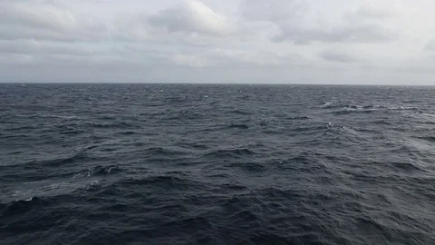 Foreboding Waves Slow Motion Stock Footage 84854956