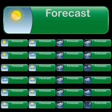 Forecast banners Stock Illustration