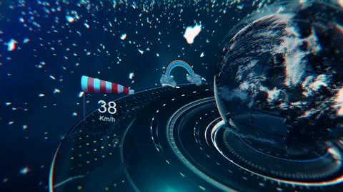 Forecast broadcast background 4k  Stock-Fotos
