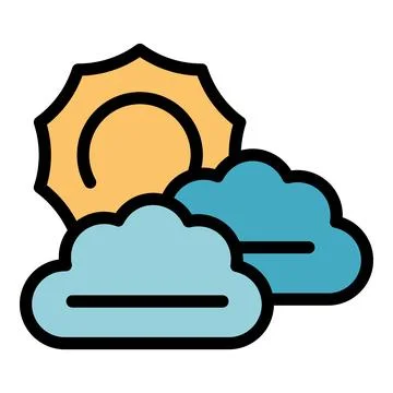 Forecast delight icon vector flat Stock Illustration