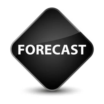Forecast elegant black diamond button Stock Illustration