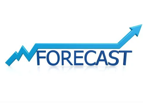 Forecast graph 스톡 일러스트