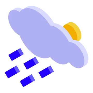 Forecast news icon isometric vector. Talk show digital Ilustración de archivo