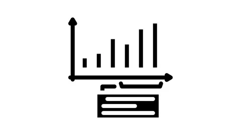Forecasting business process glyph icon animation Stock Footage 326739456