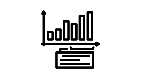 Forecasting business process line icon animation Stock Footage 326754887