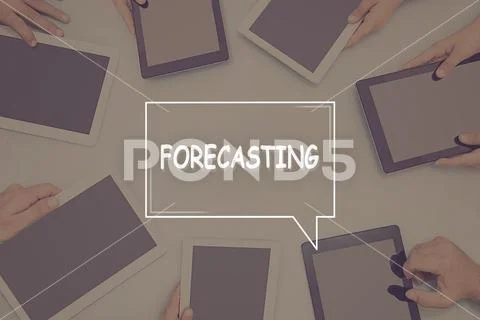 FORECASTING CONCEPT Business Concept. Stock Photos