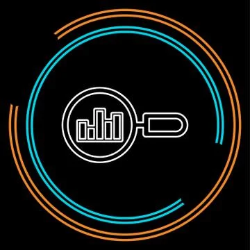 Forecasting concept icon. analysis illustration Stock Illustration