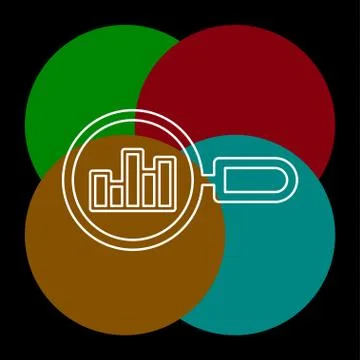 Forecasting concept icon. analysis illustration Stock Illustration